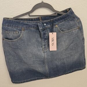 Micas Blue Denim Skirt